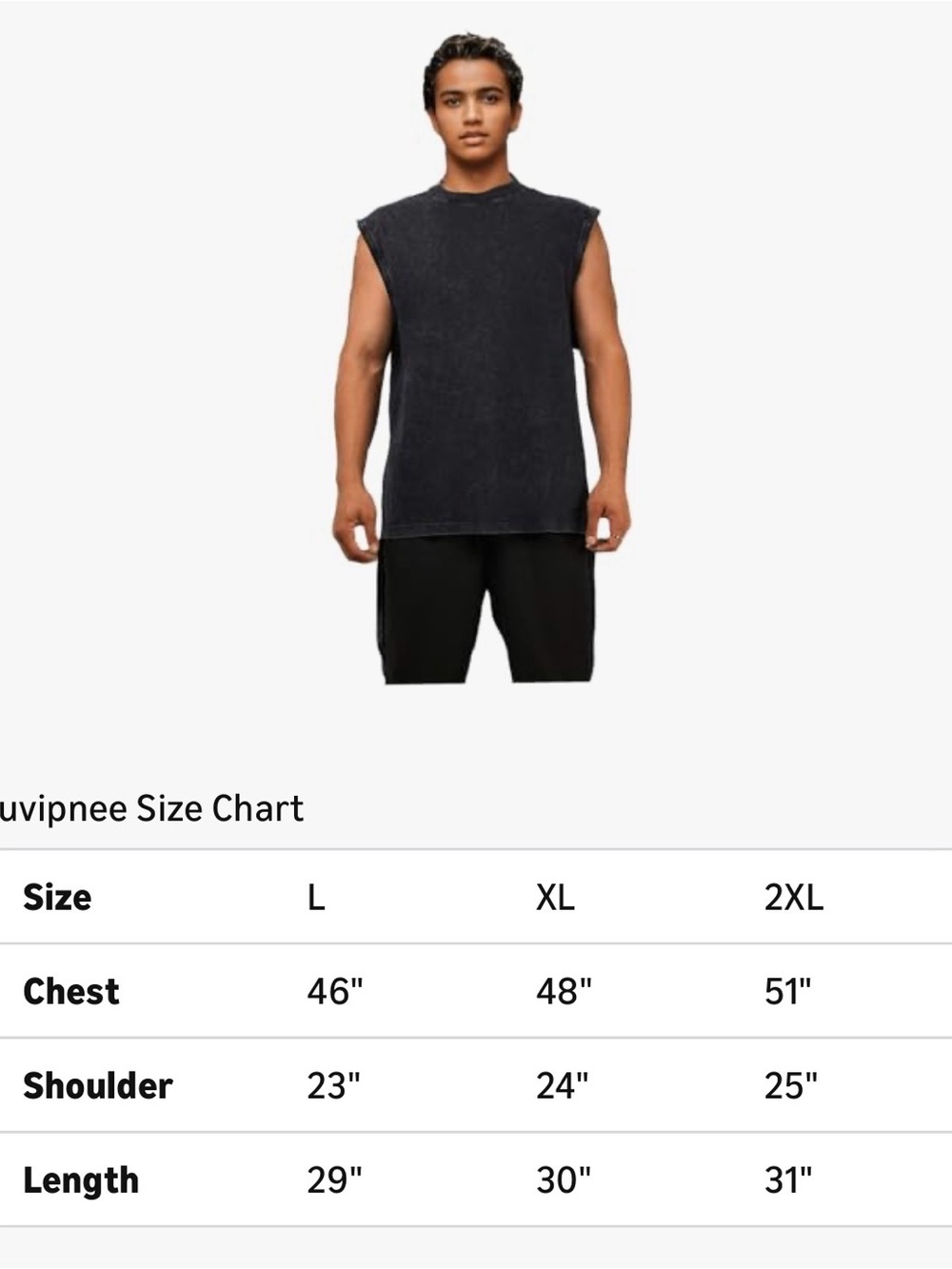 Amazon Men’s Washed Charcoal Sleeveless Muscle Tee